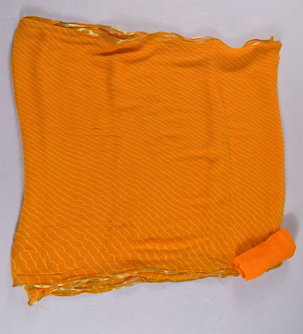 Beautiful pure chiffon sari leheriya - KANHASAREE