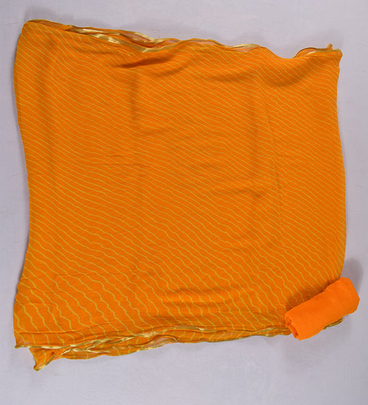 Beautiful pure chiffon sari leheriya - Kanhasarees by ksds