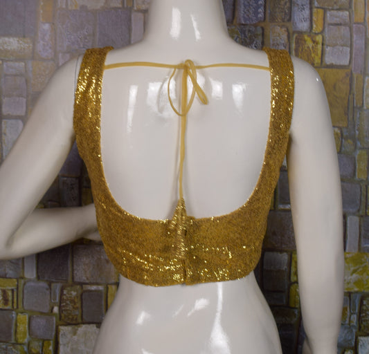 Saree Blouse Indian sari blouse, cut sleeves , sliver sequine blouse made to order - Kanhasarees by ksds