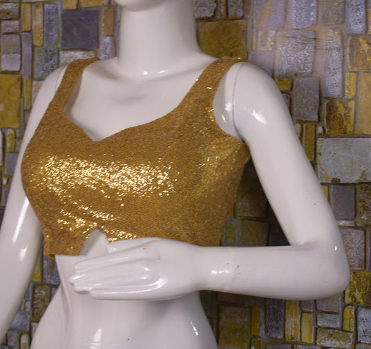 Saree Blouse Indian sari blouse, cut sleeves , sliver sequine blouse made to order - KANHASAREE