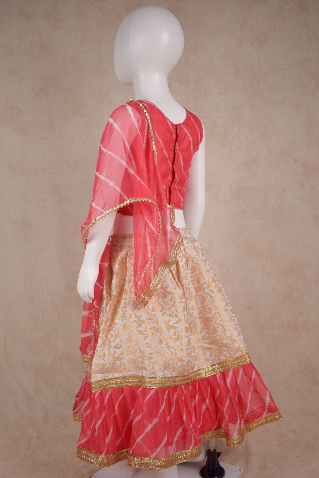 Beautiful Embroidery Work Silk Top and Net Skirt Lehenga - KANHASAREE