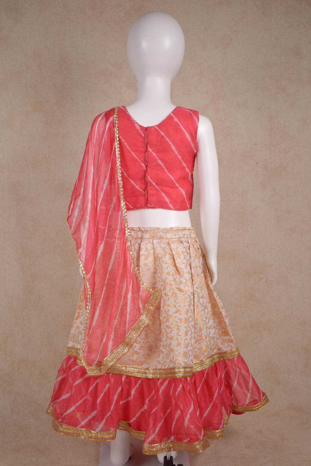 Beautiful Embroidery Work Silk Top and Net Skirt Lehenga - KANHASAREE