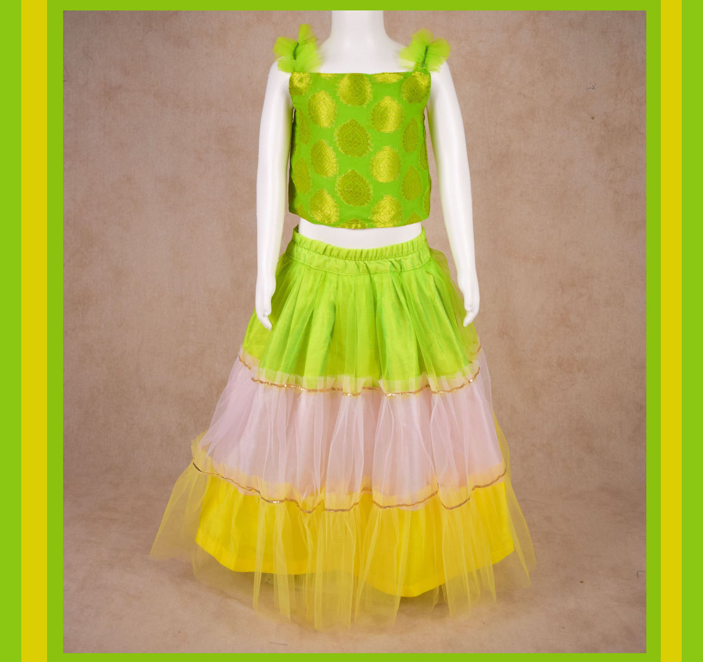 Kids girl lehenga choli | ready to wear lehenga - KANHASAREE