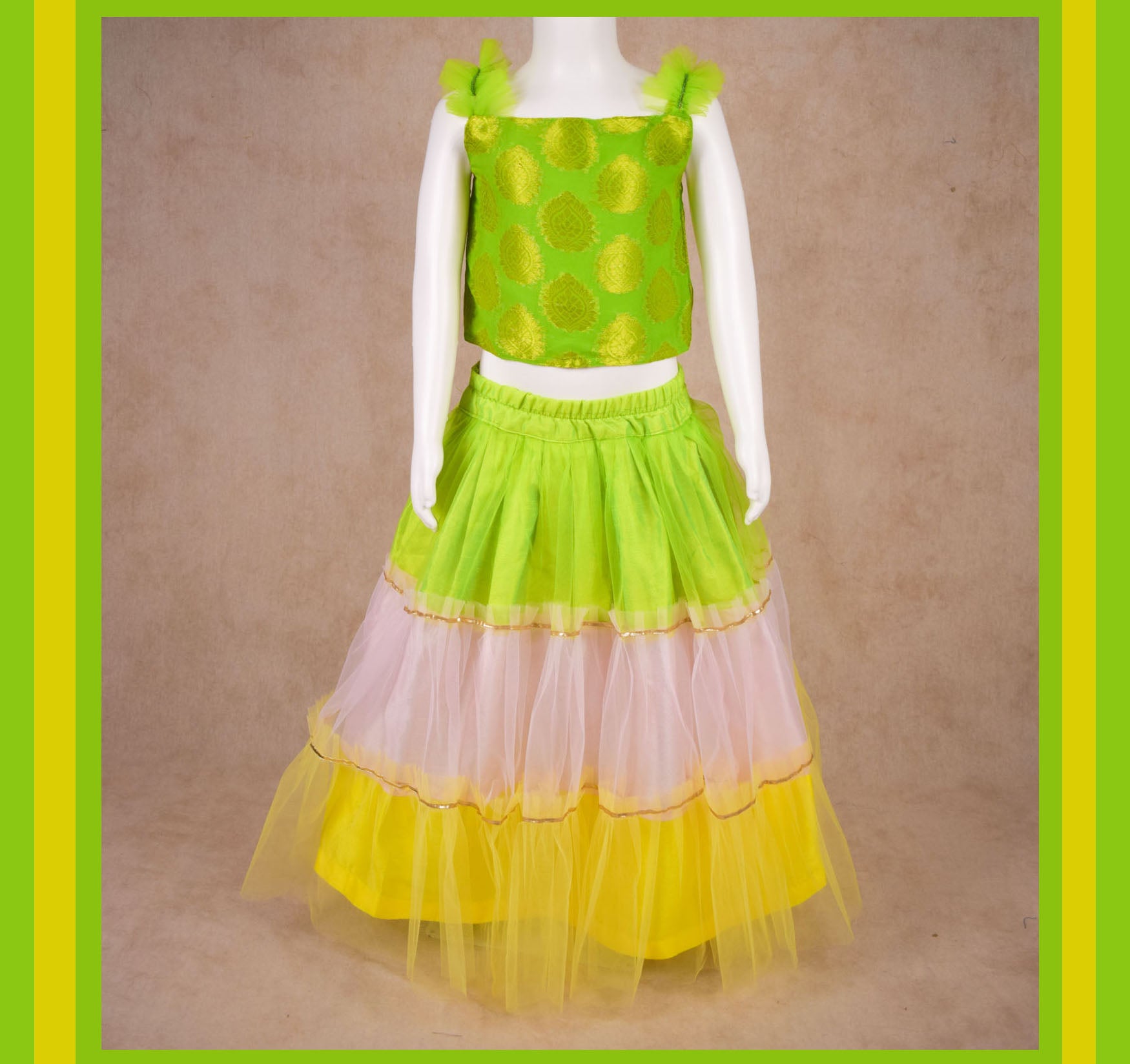 Kids girl lehenga choli | ready to wear lehenga - KANHASAREE