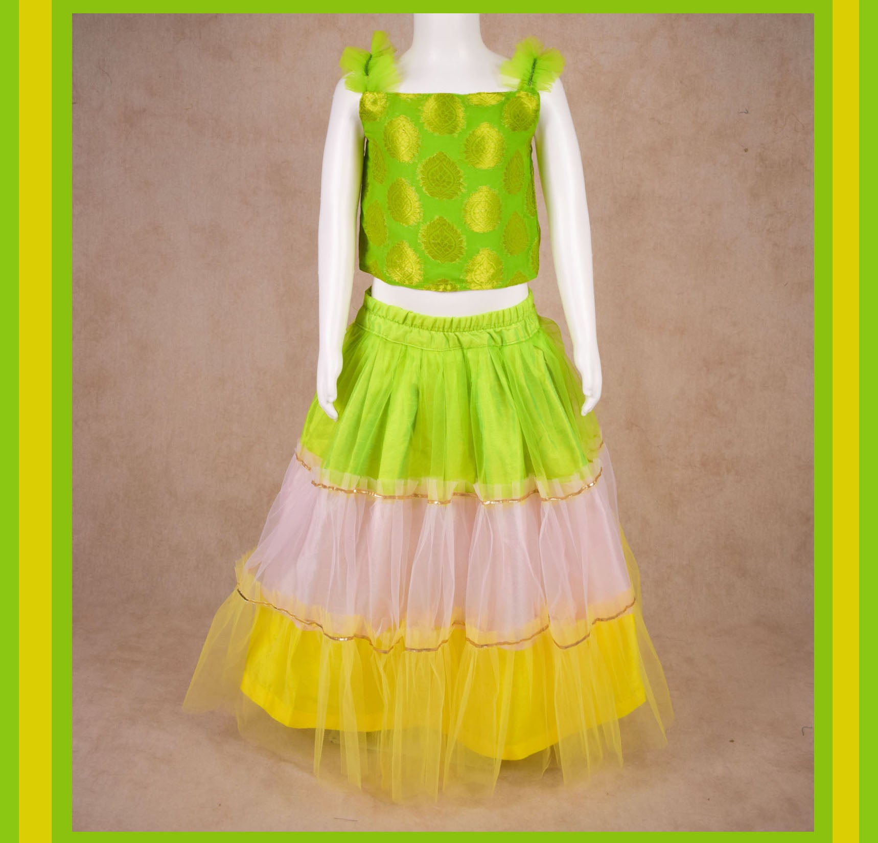 Kids girl lehenga choli | ready to wear lehenga - KANHASAREE