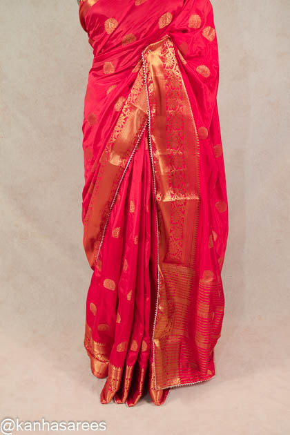 Silk zari weaving saree - KANHASAREE