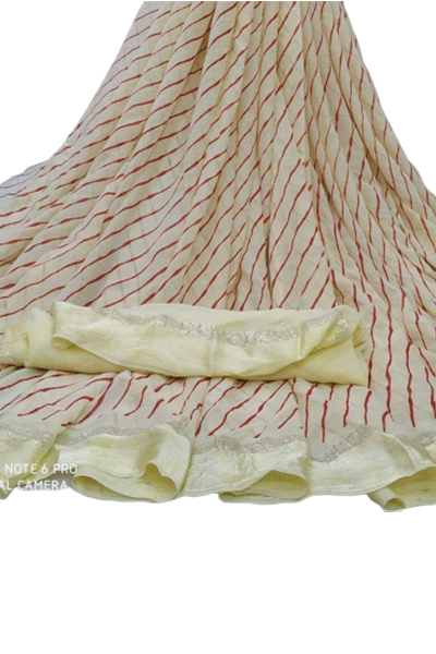 Pure Georgette Leheriya Saree - Kanhasarees by ksds