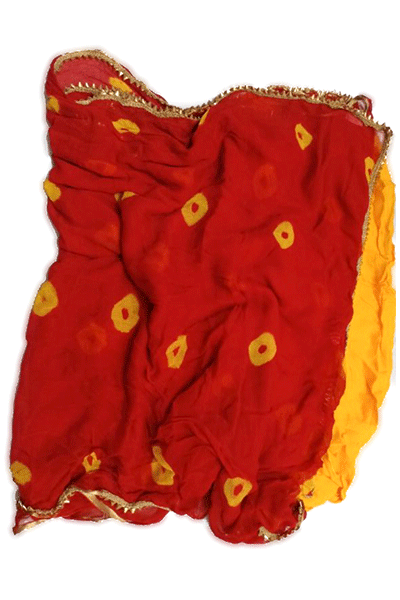Pure Chiffon Tie-Die Bandhani Saree - Kanhasarees by ksds