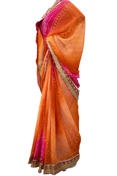 Designer Shibori Work Saree - KANHASAREE