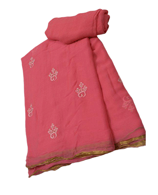 Beautiful Pure Chiffon Emroidery Saree - KANHASAREE