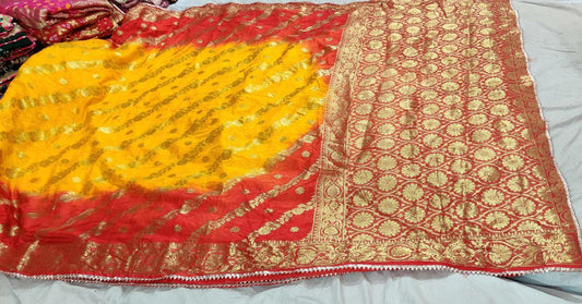Tapeta Silk Zari Saree - New Heavy Zari and Vijya Border saree - KANHASAREE