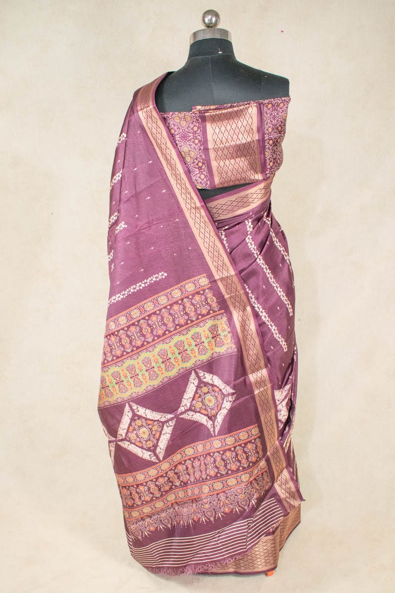 Soft Cotton Silk Saree with Zari Weaving Border - KANHASAREE