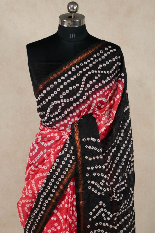 Elegant Art Silk Bandhani Saree by KSDS - Kanhasarees by ksds