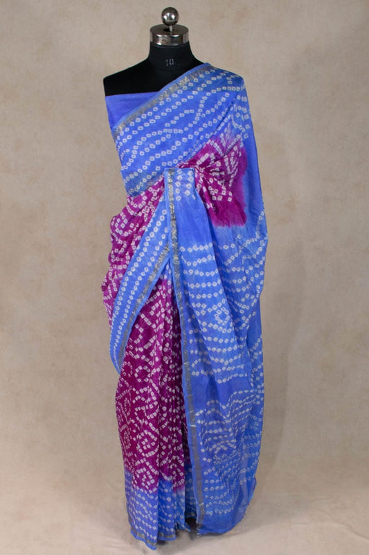Elegant Art Silk Bandhani Saree - KANHASAREE