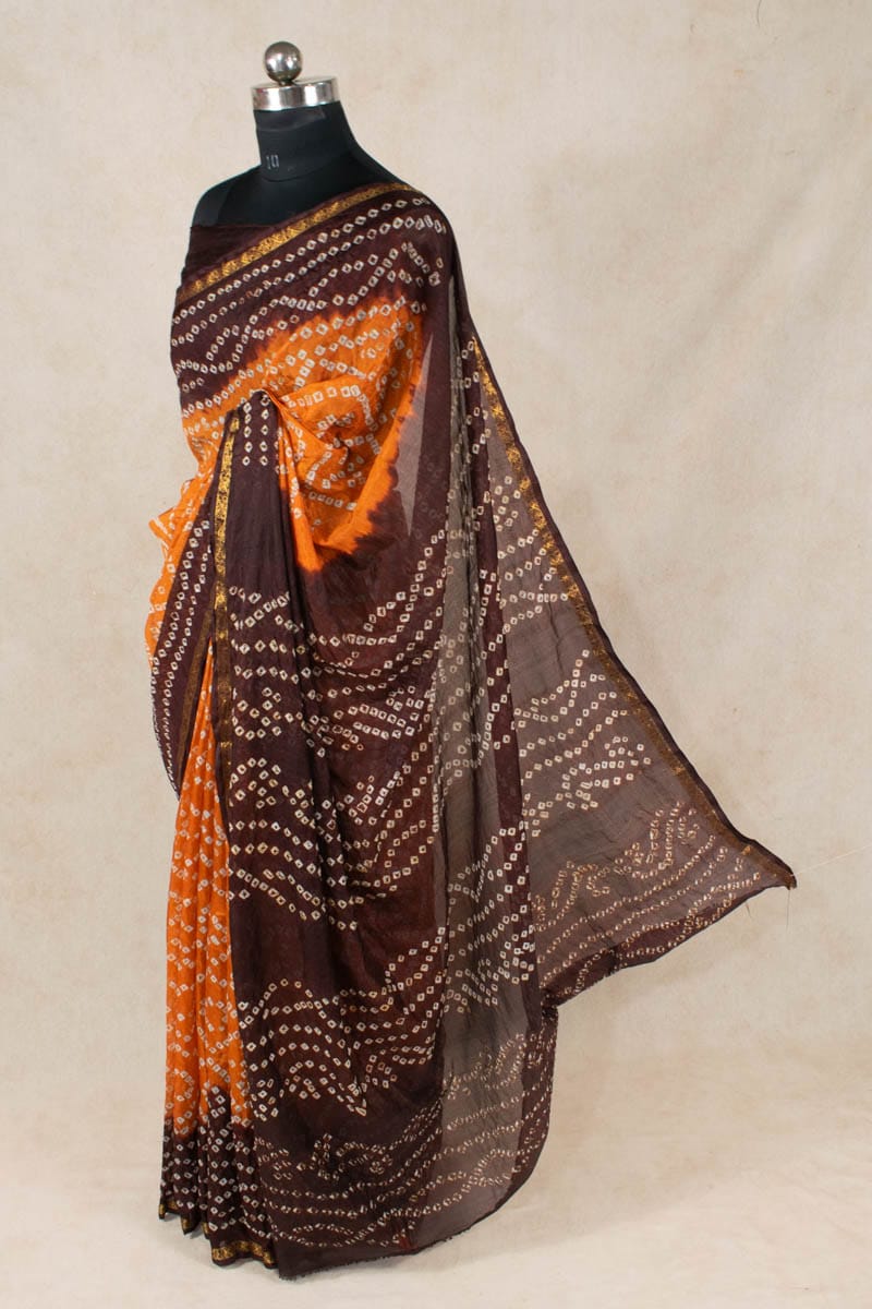 Elegant Art Silk Bandhani Saree - KANHASAREE