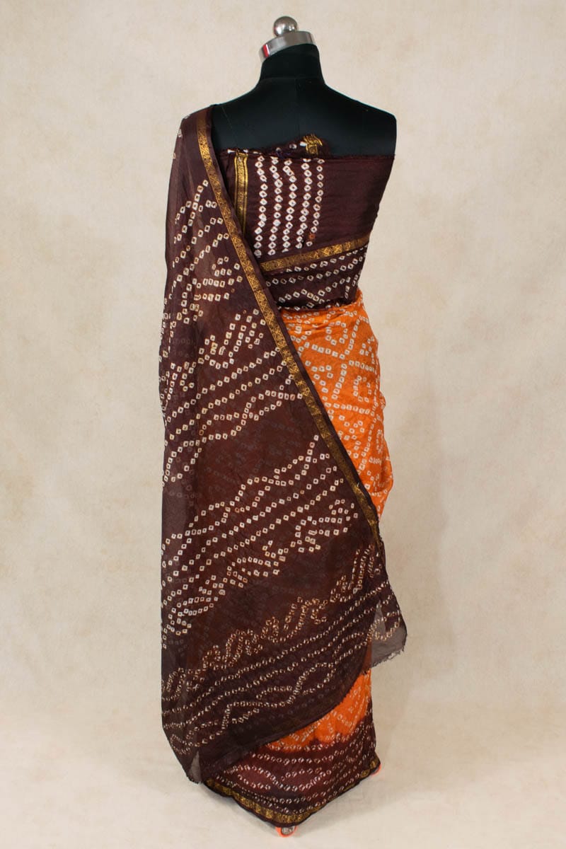 Elegant Art Silk Bandhani Saree - KANHASAREE