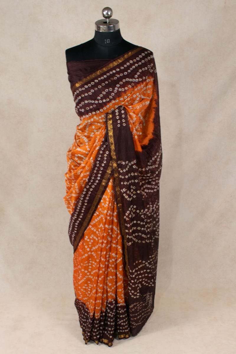 Elegant Art Silk Bandhani Saree - KANHASAREE