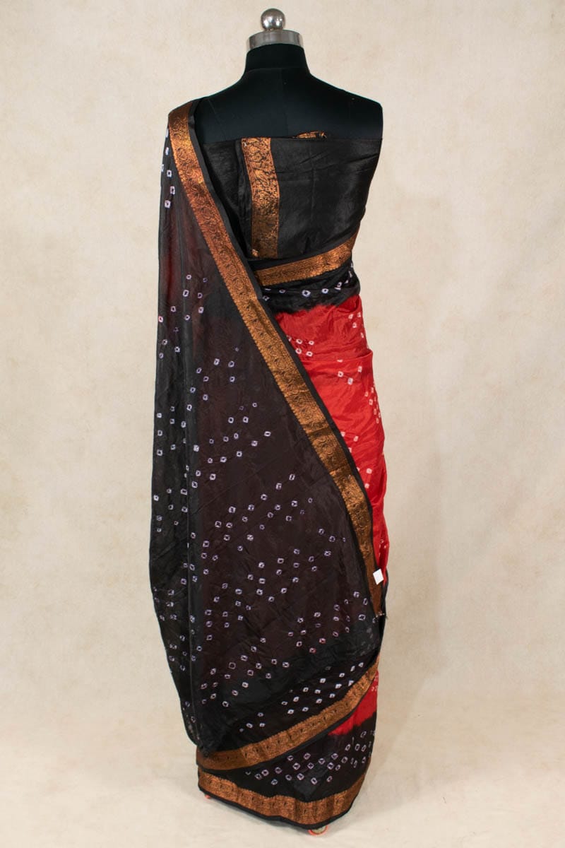 Elegant Art Silk Bandhani Saree by KSDS - KANHASAREE