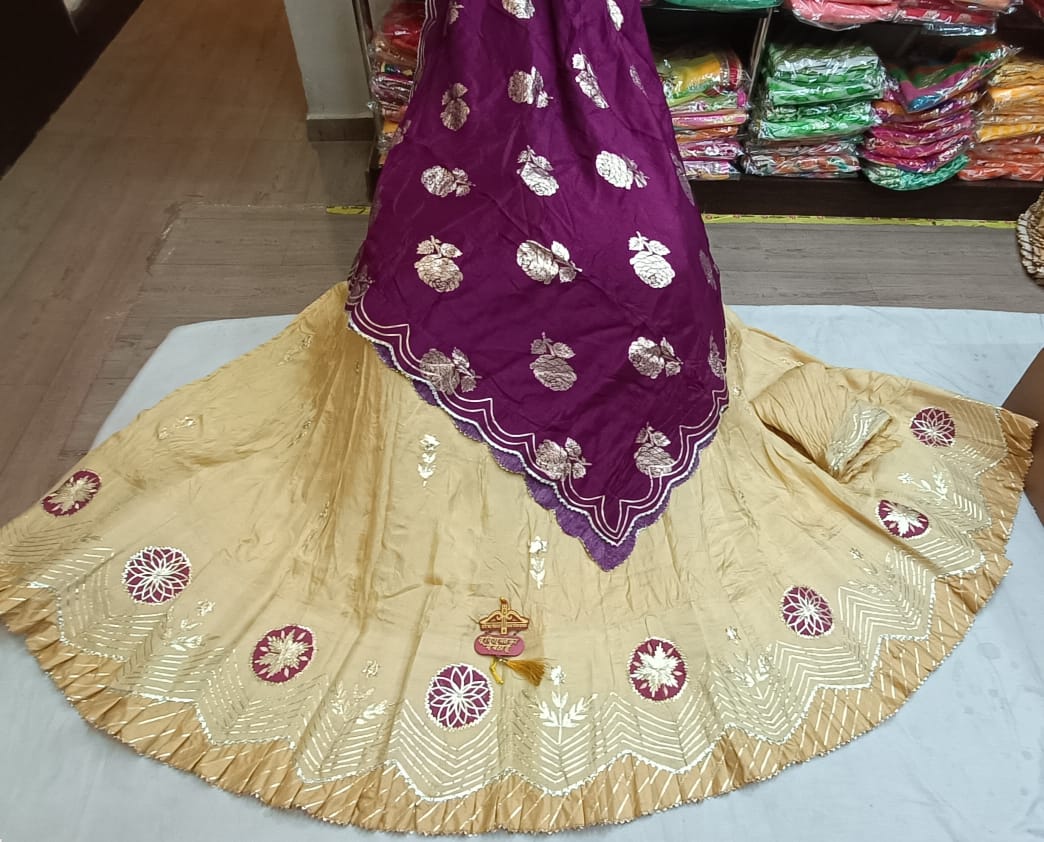 Lehenga choli for woman for wedding in upara silk - KANHASAREE