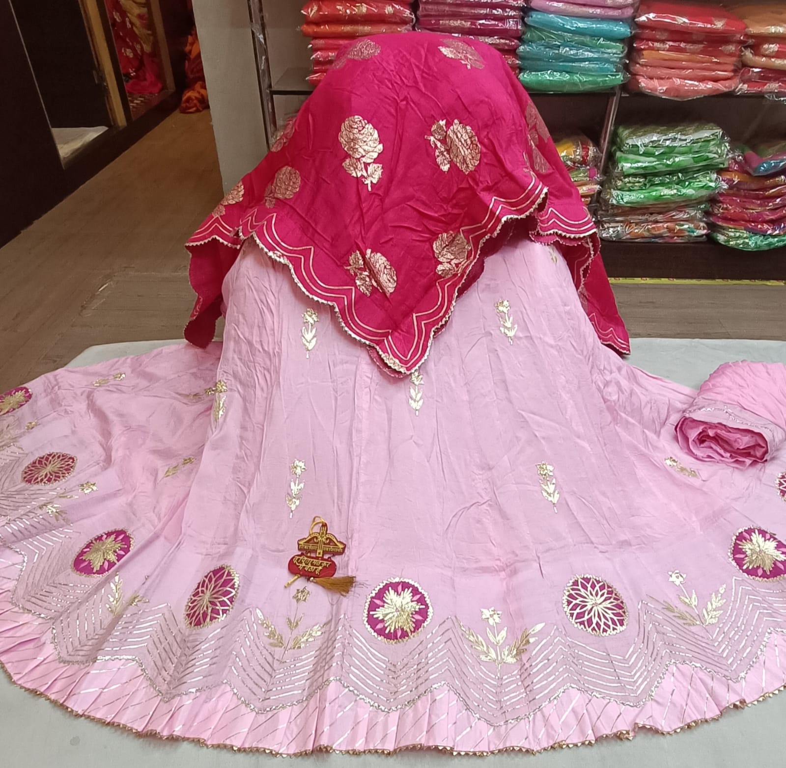 Lehenga choli for woman for wedding in upara silk - KANHASAREE