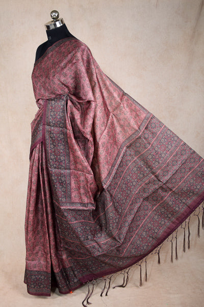 Silk digital print saree - KANHASAREE