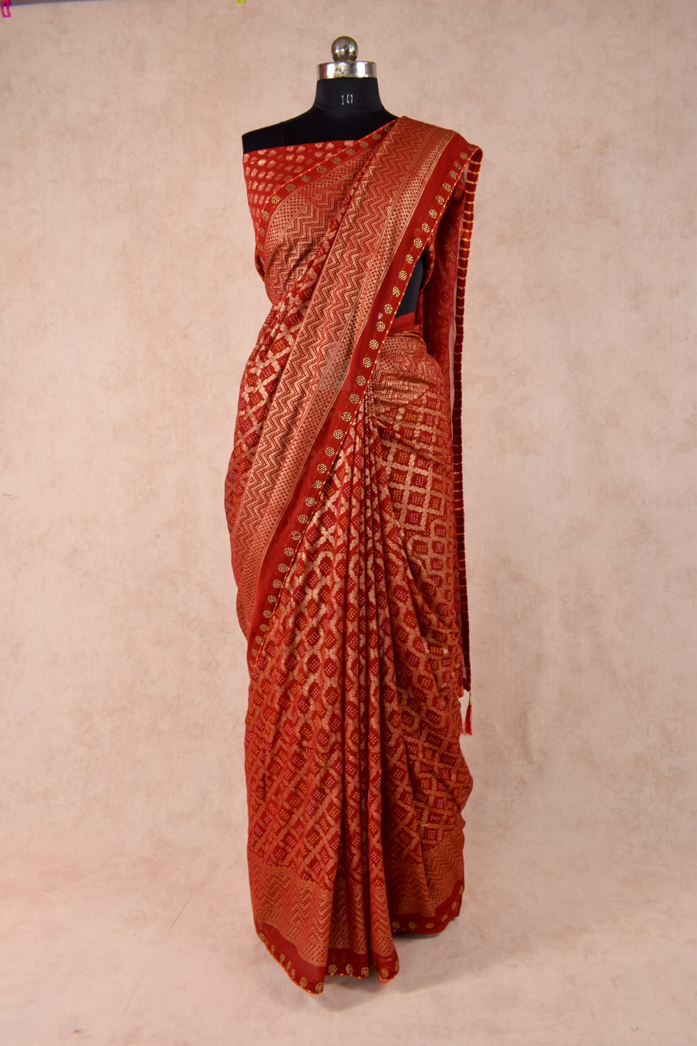 Gharchola Banarasi Bandhani Saree with heavy Blouse - KANHASAREE