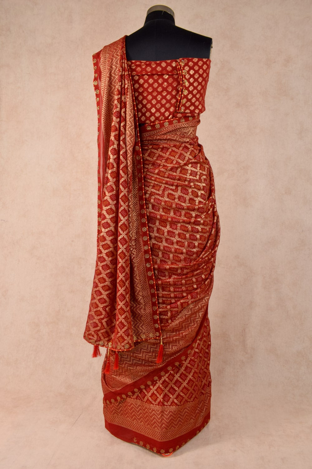 Gharchola Banarasi Bandhani Saree with heavy Blouse - KANHASAREE