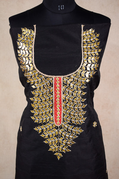 Gotapatti hand work suit with dupatta - unstitched - KANHASAREE