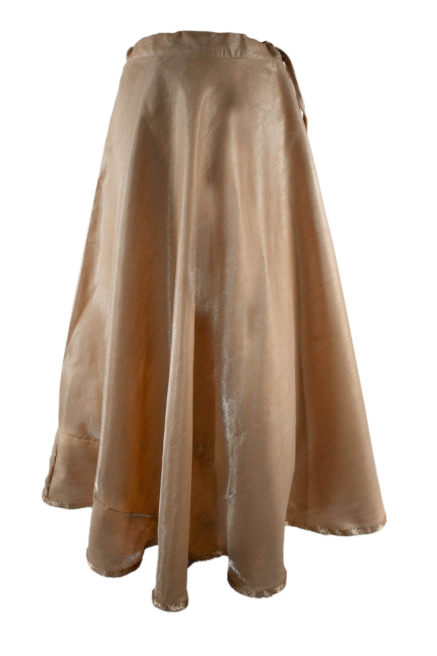 Beautiful Plain Art Silk Skirts with gota border in Vibrant Colors - 4 m Flair - Readymade Skirts for Women - Wedding Gifts