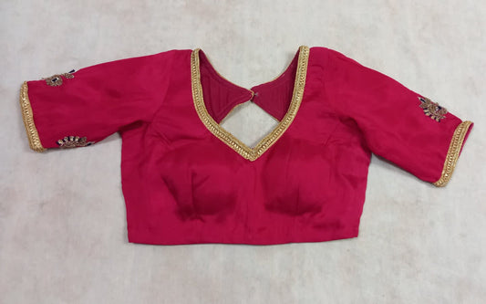 Dhupion silk saree blouse designer Made ot order corp top Indian Ethnic women clothing bridesmaid blouse lehenga choli for Indian function - Kanhasarees by ksds