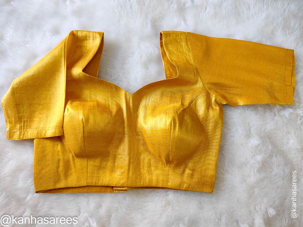 Golden saree blouse Designer Shimmer Choli for Lehenga Custom crop top Indian Ethnic Wear custom made Wedding Party wear blouse Indian