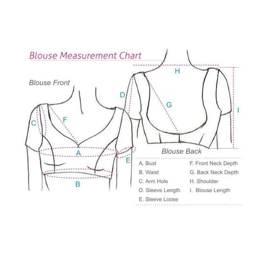 Made to Order Banarasi Blouse for Saree and Lehenga - Round Neck with Back Dori Button Closure - Half Sleeve Sari Top in Various Colours - Kanhasarees by ksds