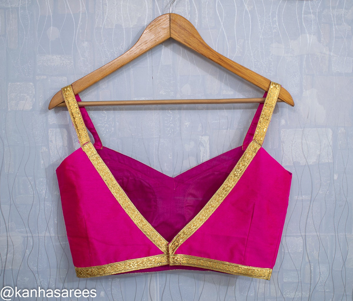 Custom Made Pink Saree Blouse Raw Silk Sweetheart Neckline Sleeveless Blouse Party Wear Summer Top Spaghetti Strap Designer Custom Crop Top