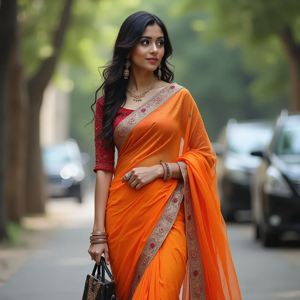 Daily Wear Saree - Daily Wear Saree Effortless Everyday Indian Style Comfort