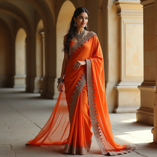 Party Wear Saree - Party Wear Saree Drape Color Tips for Festive Flair