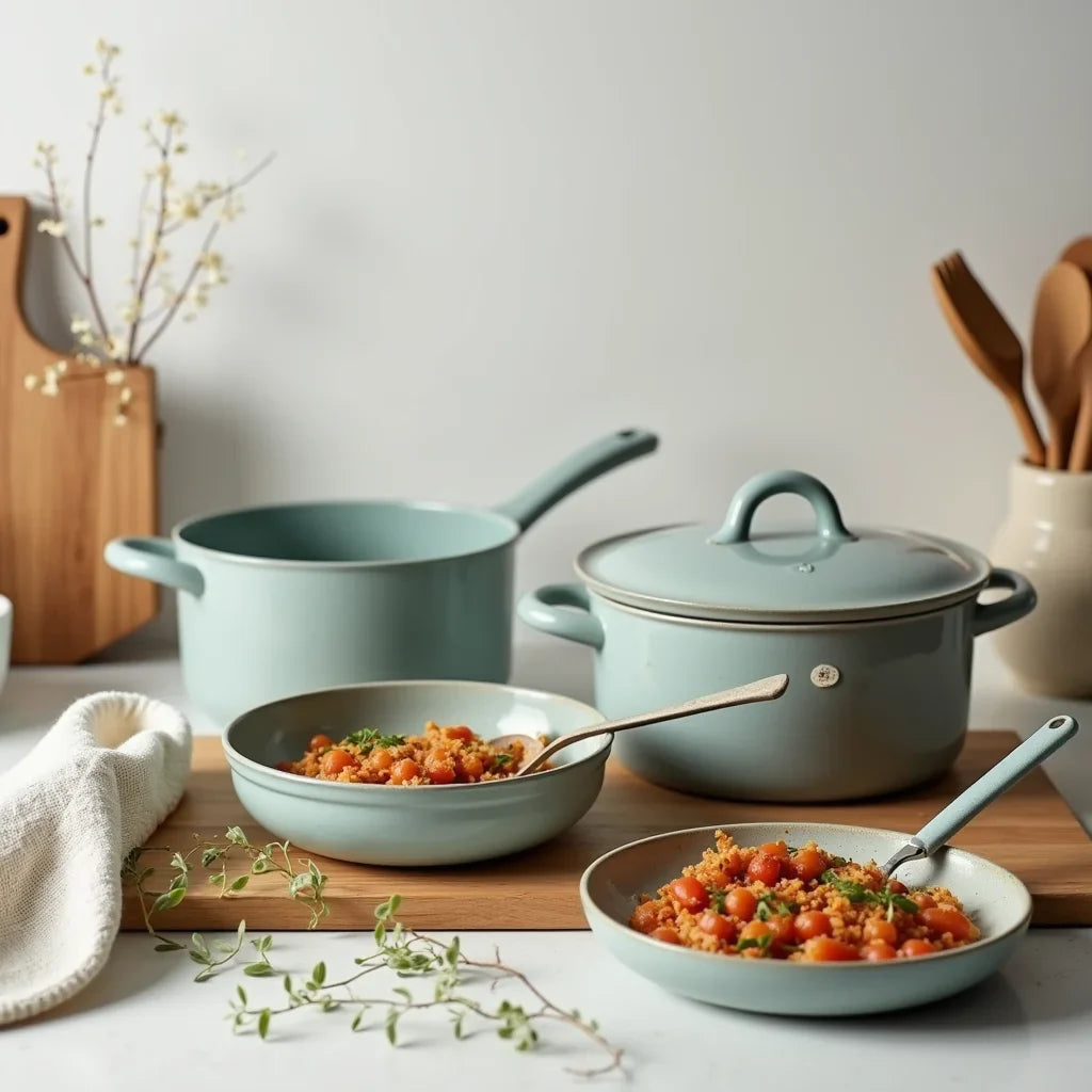 Ceramic Cookware Set Essentials for Healthy Home Cooking - Kanhasarees by ksds