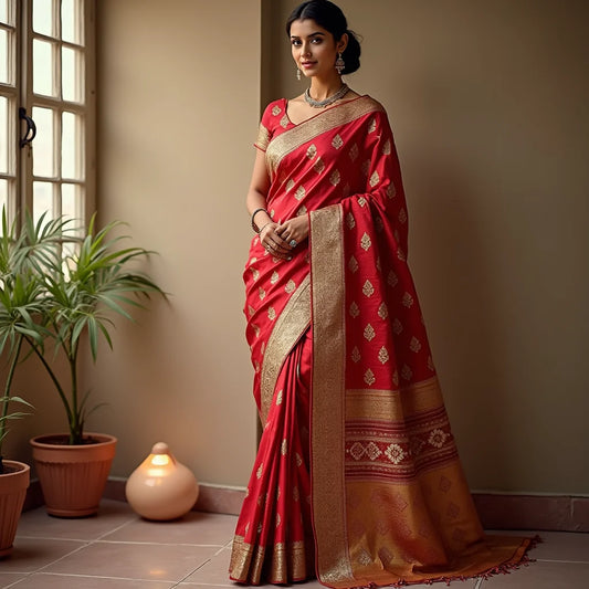 Ghadchola Banarasi Silk Sarees - Banarasi Silk Sarees Timeless Heritage Drapes of Elegance