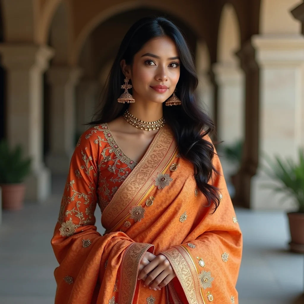 Heavy Banarasi Silk Dupatta - Heavy Banarasi Silk Dupatta Luxe Drape Guide for Elegance