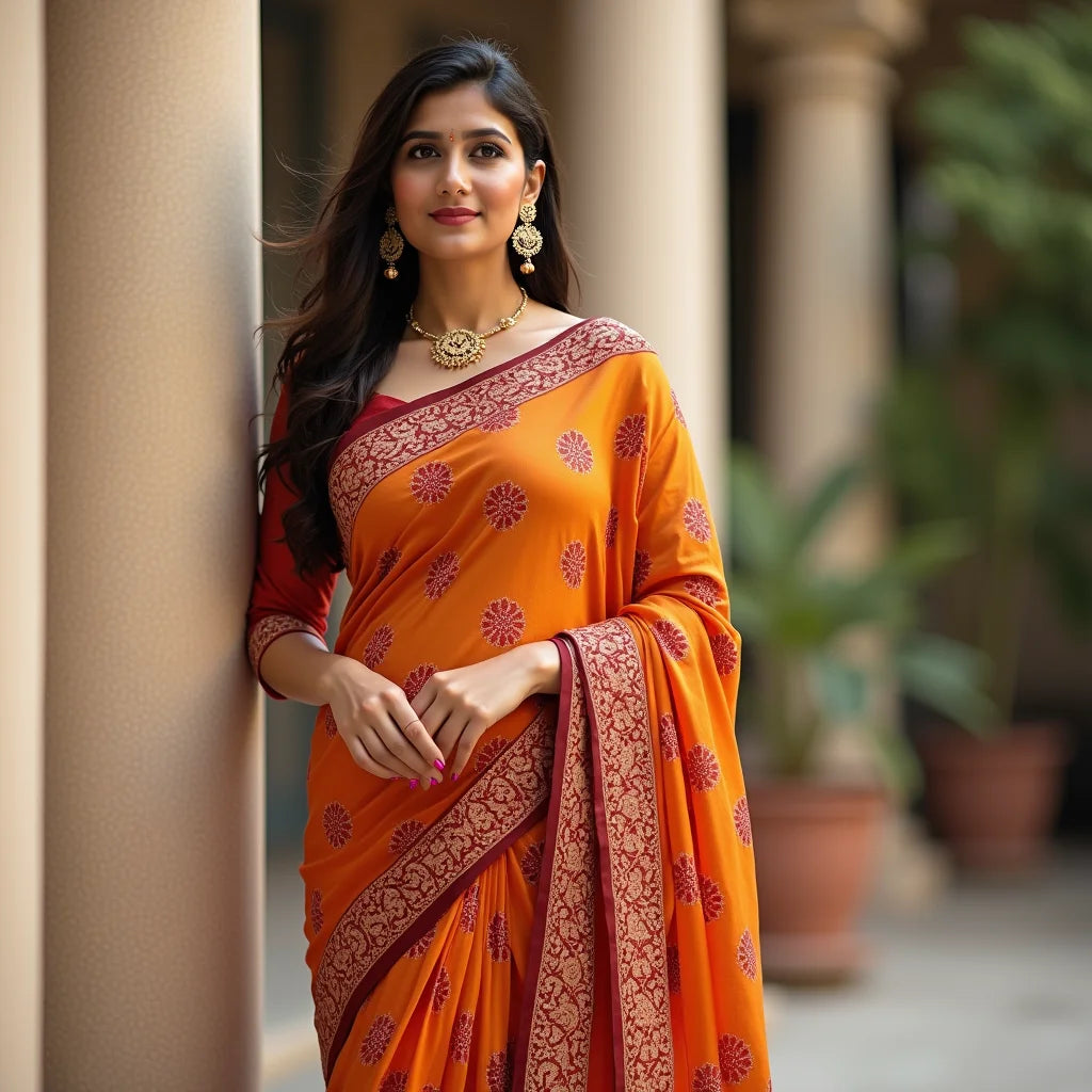 Kota Doria Gota Patti Sarees - Kota Doria Gota Patti Sarees Breathable Everyday Elegance