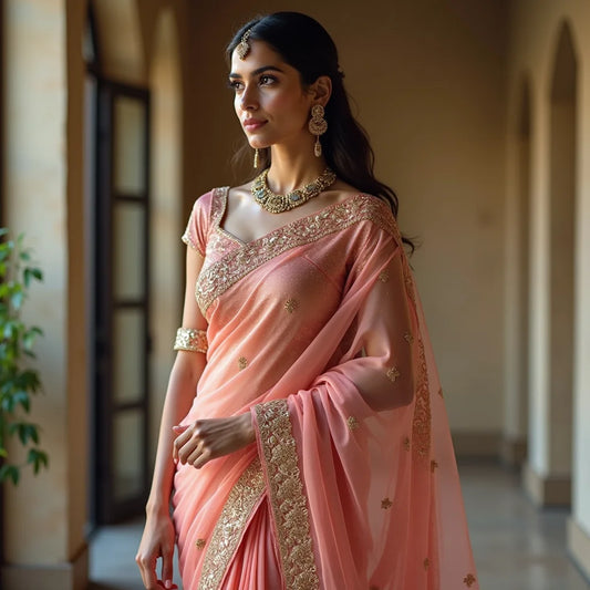 Sarees With Sequins Lace - From Subtle Shimmer to Bold Glamour Sarees with Sequins Lace