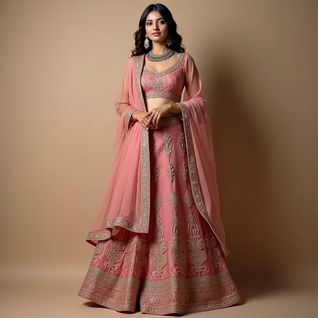 Bridal Lehenga Choli - Bridal Lehenga Choli Guide to Fabrics Fit and Drape