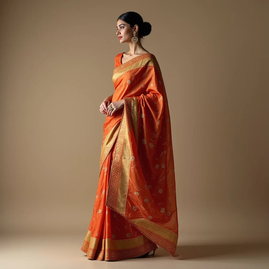 Georgette Bandhej Saris - Georgette Bandhej Saris Drape with Modern Elegance