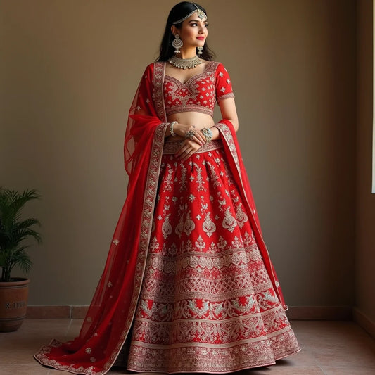 Jaipuri Lehenga Choli - Jaipuri Lehenga Choli Timeless Craft for Modern Brides