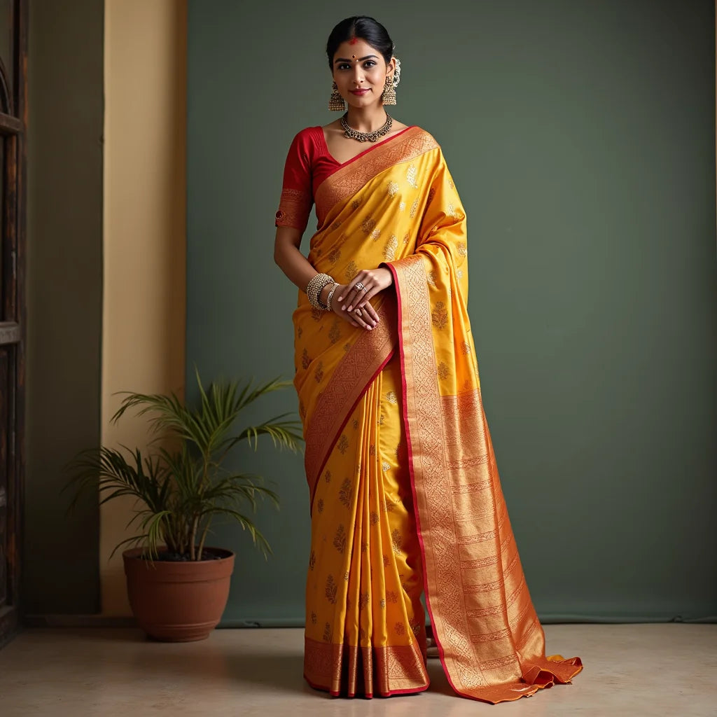 Kanjivaram Silk Saree - Kanjivaram Silk Saree Timeless Craft for Modern Draping