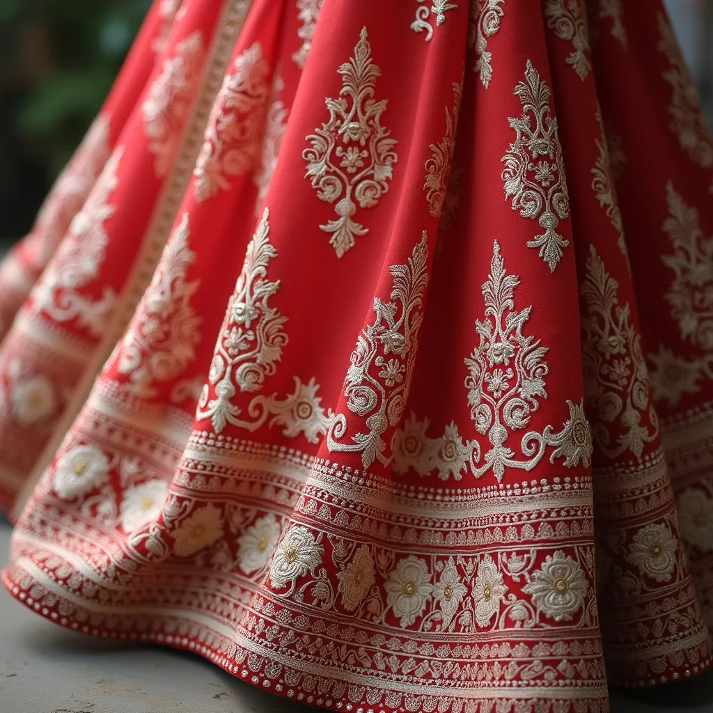 Gota Patti Work Lehenga - Gota Patti Work Lehenga Embroidery Trends and Care Tips