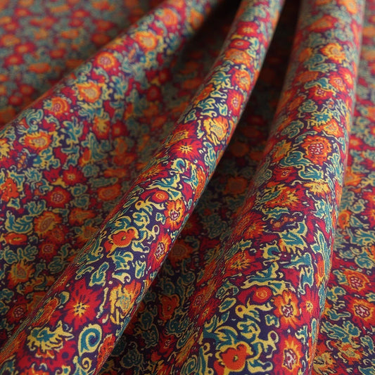 Ajrakh Print Saree - Ajrakh Print Saree Modern Drape with Traditional Block Art