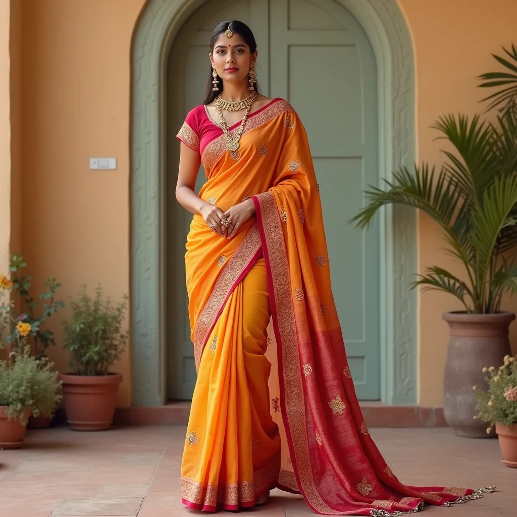 Sarees For Festival Celebrations - Festival Sarees: Elevate Your Look with Vibrant Drapes