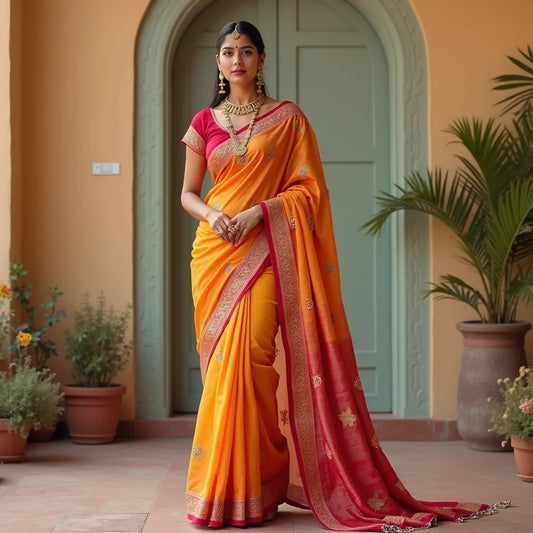 Sarees For Festival Celebrations - Festival Sarees: Elevate Your Look with Vibrant Drapes
