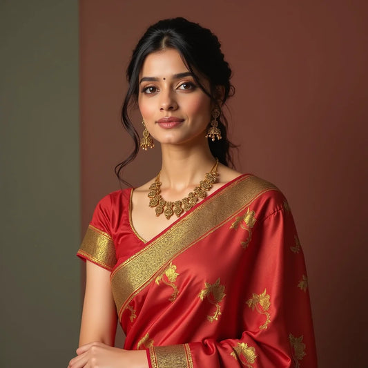 Elegant Vichitra Silk Sarees - Elegant Vichitra Silk Sarees: Craft Meets Modern Glam