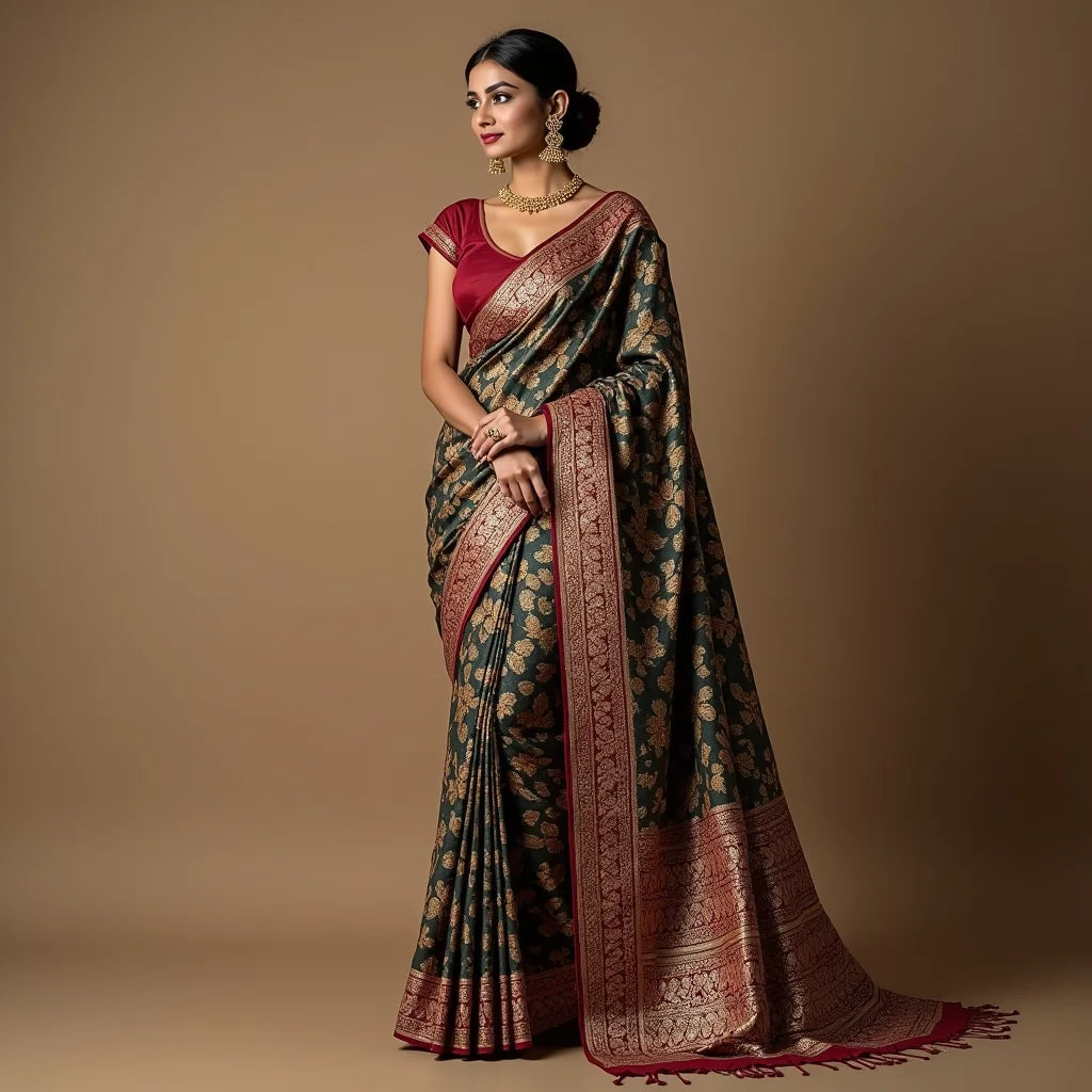 Heavy Zari Weaving Sarees - Heavy Zari Weaving Sarees Luxe Drape Guide for All Occasions